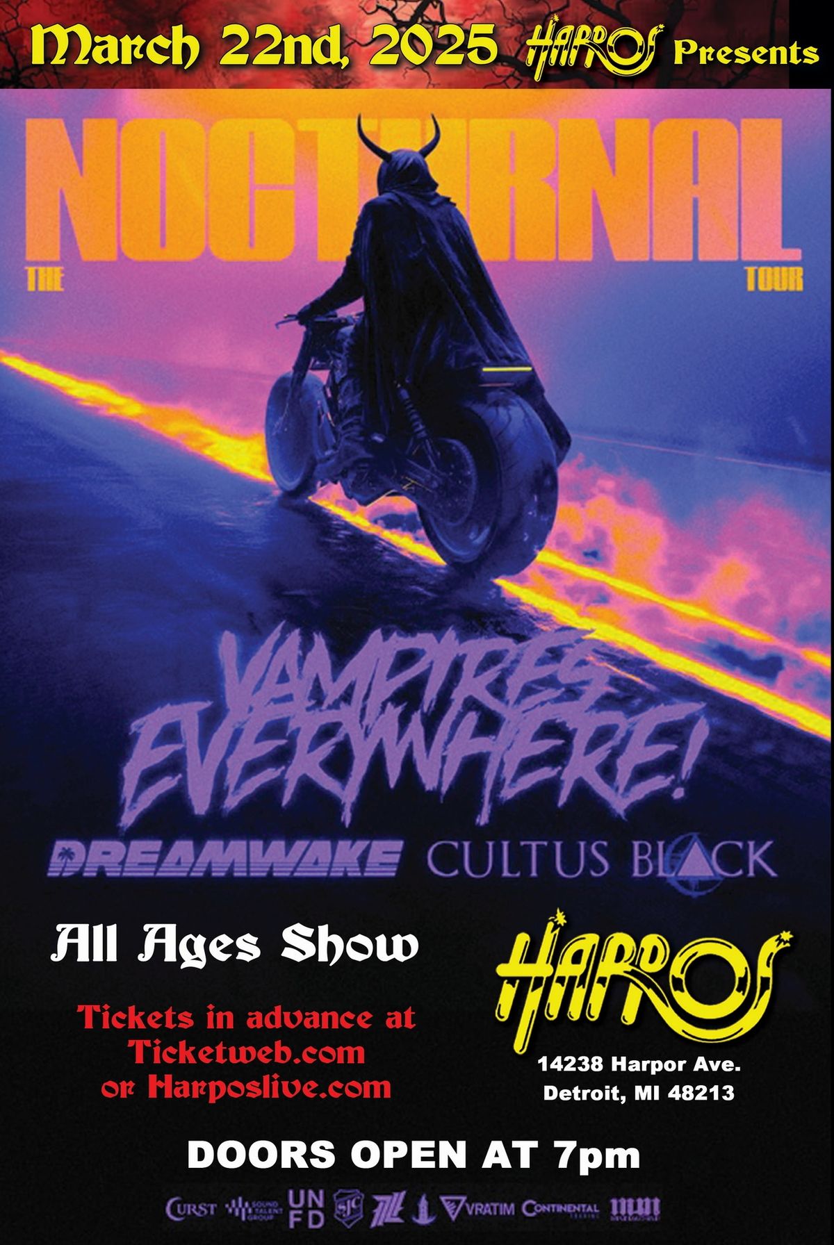 The Nocturnal Tour feat. Vampires Everywhere wsg Dreamwake & Cultus Black