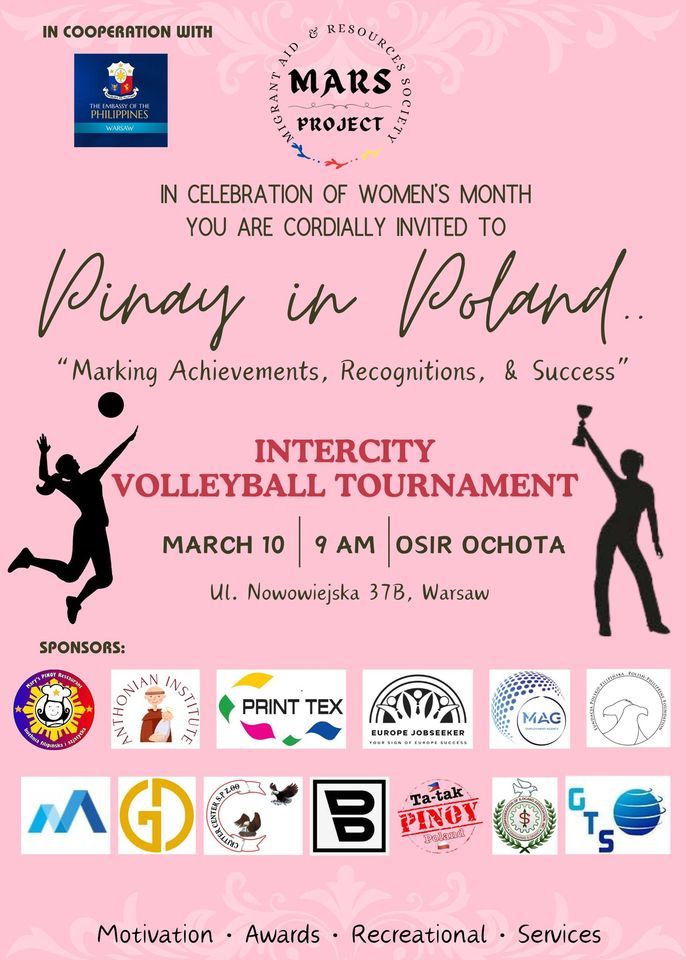 Pinay in Poland - Intercity Volleyball Tournament & Women's Day Celebration..