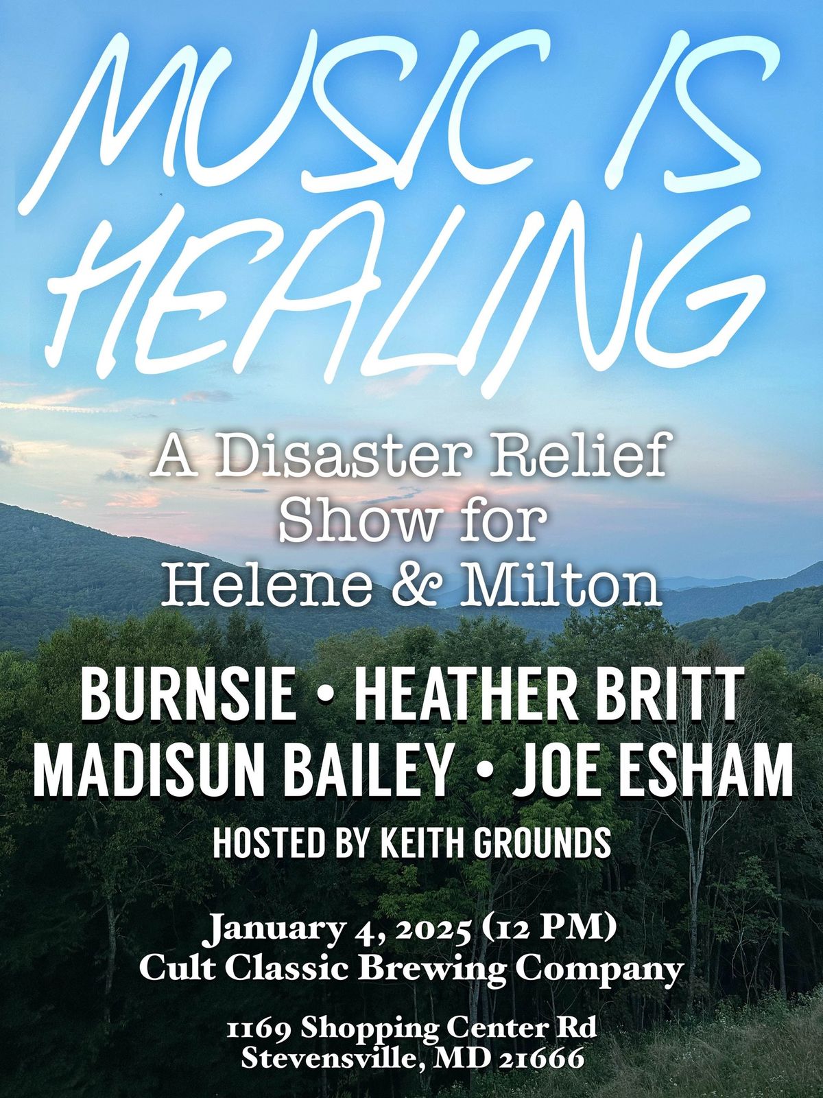 Helene Benefit - Music is Healing