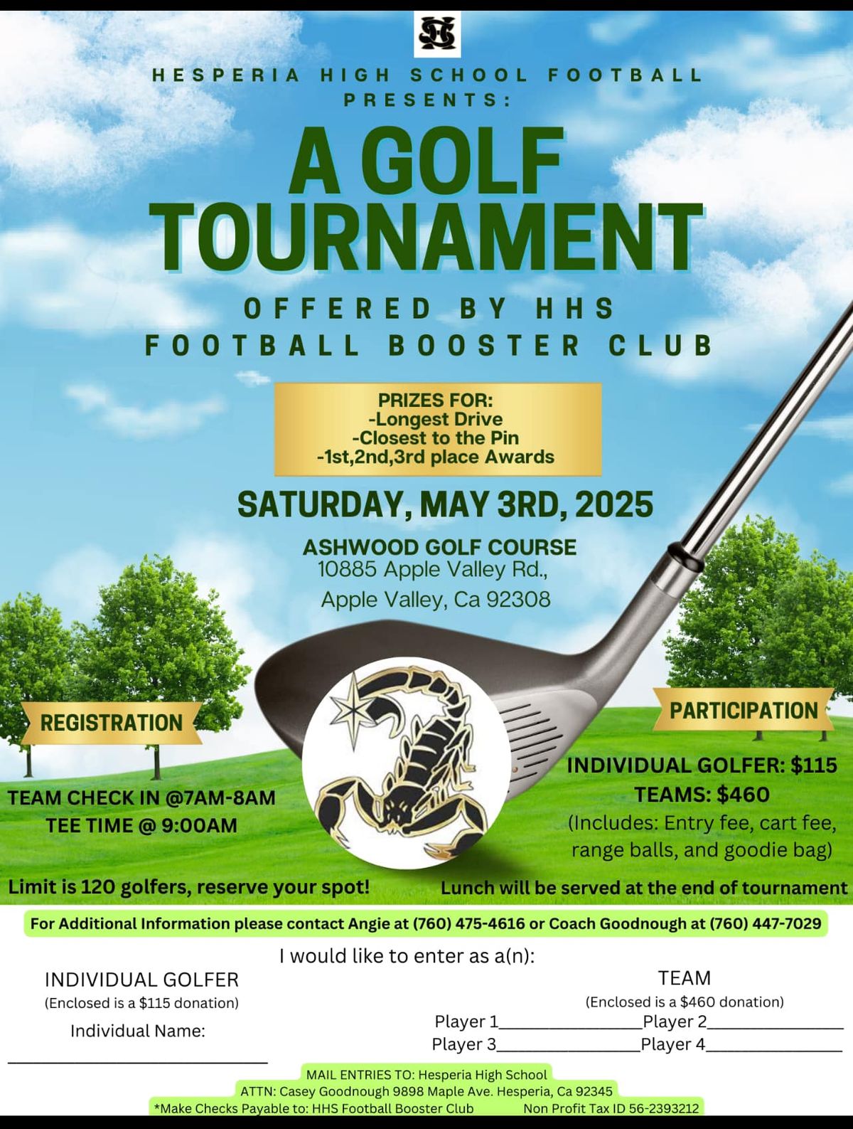 Annual Golf tournament 