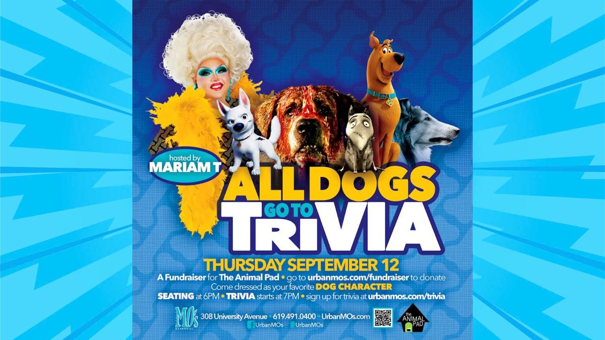 'All Dogs Go To Trivia' Fundraiser