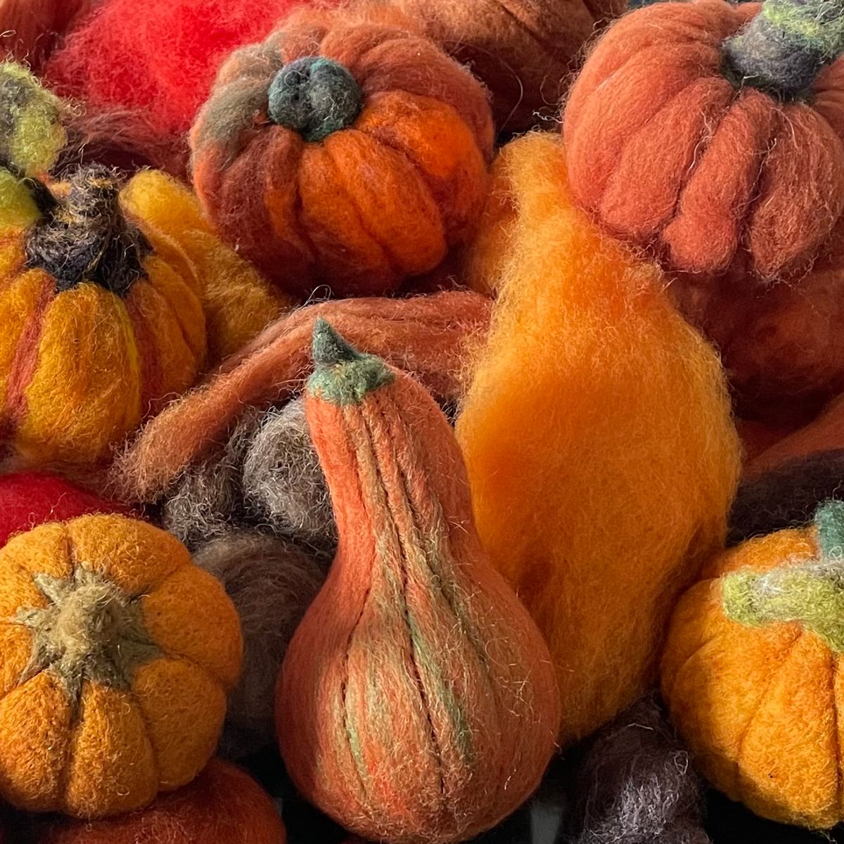 Needle Felted Pumpkin or Gourd Workshop Afternoon