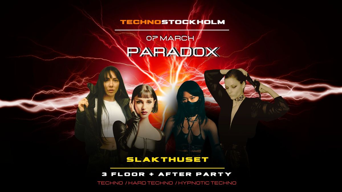 TECHNO STOCKHOLM X TECHNOHALL  PARADOX - HARD TECHNO 