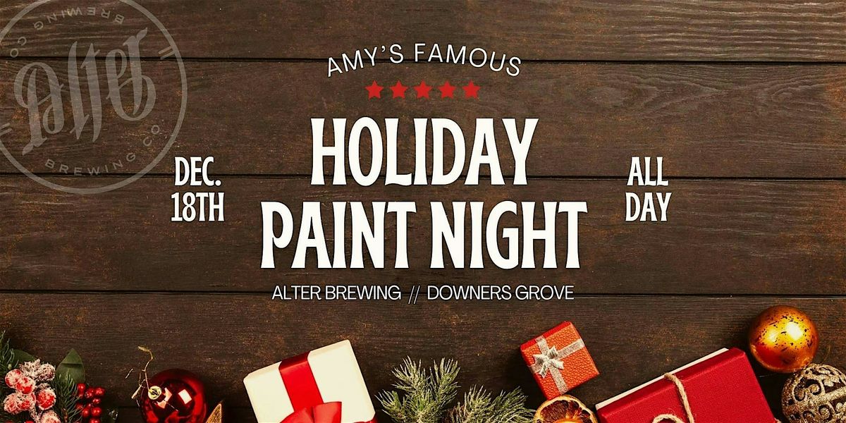 Amy's Famous Holiday Paint Night