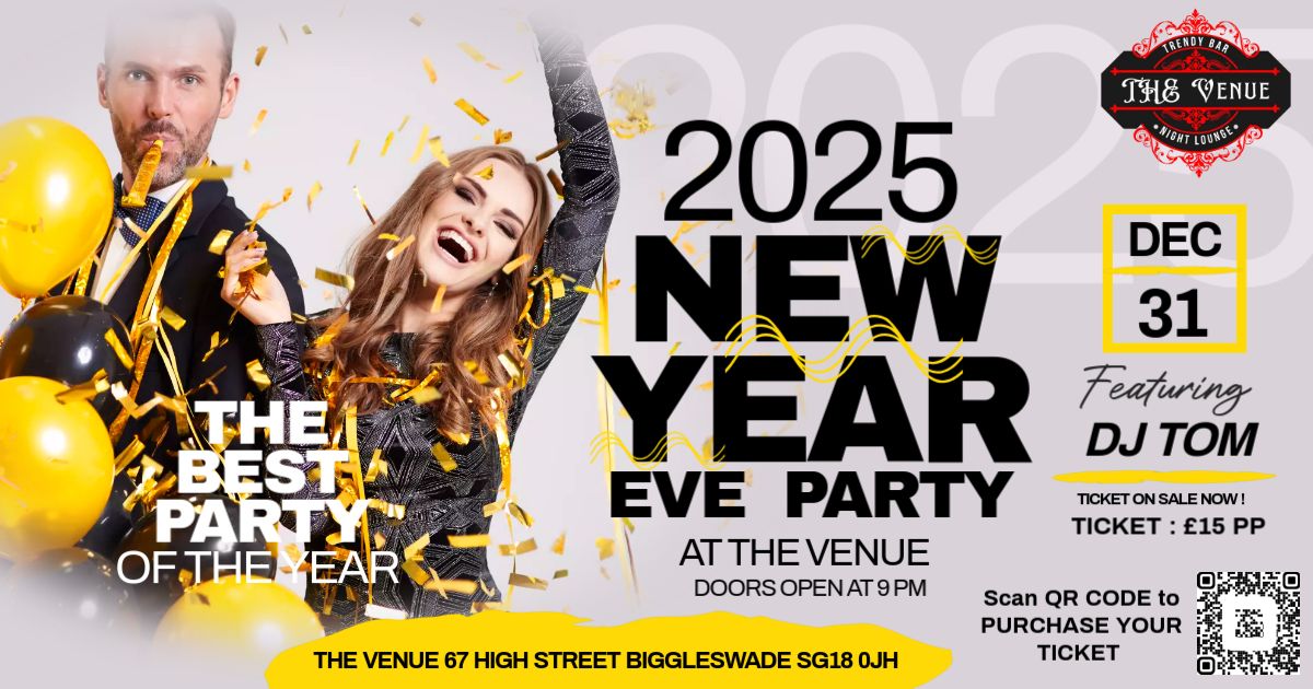 New Year's Eve Party at The Venue Biggleswade