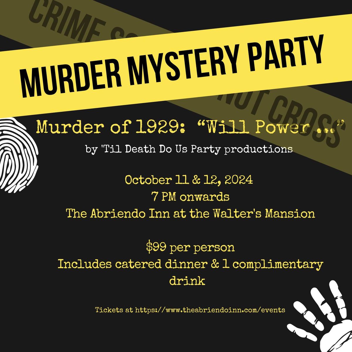 Murder Mystery - Murder of 1929:  "Will Power"