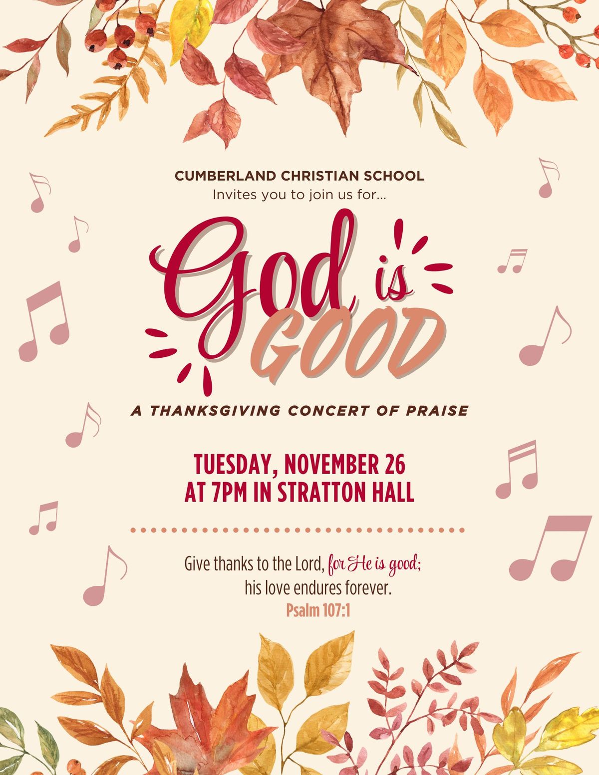 God is Good - Thanksgiving Concert of Worship