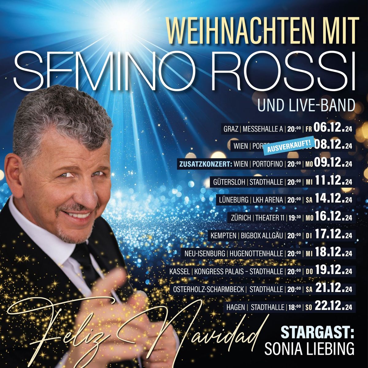 FELIZ NAVIDAD- WEIHNACHTEN MIT SEMINO ROSSI & LIVE BAND. EVENTPARK STADTHALLE HAGEN \n