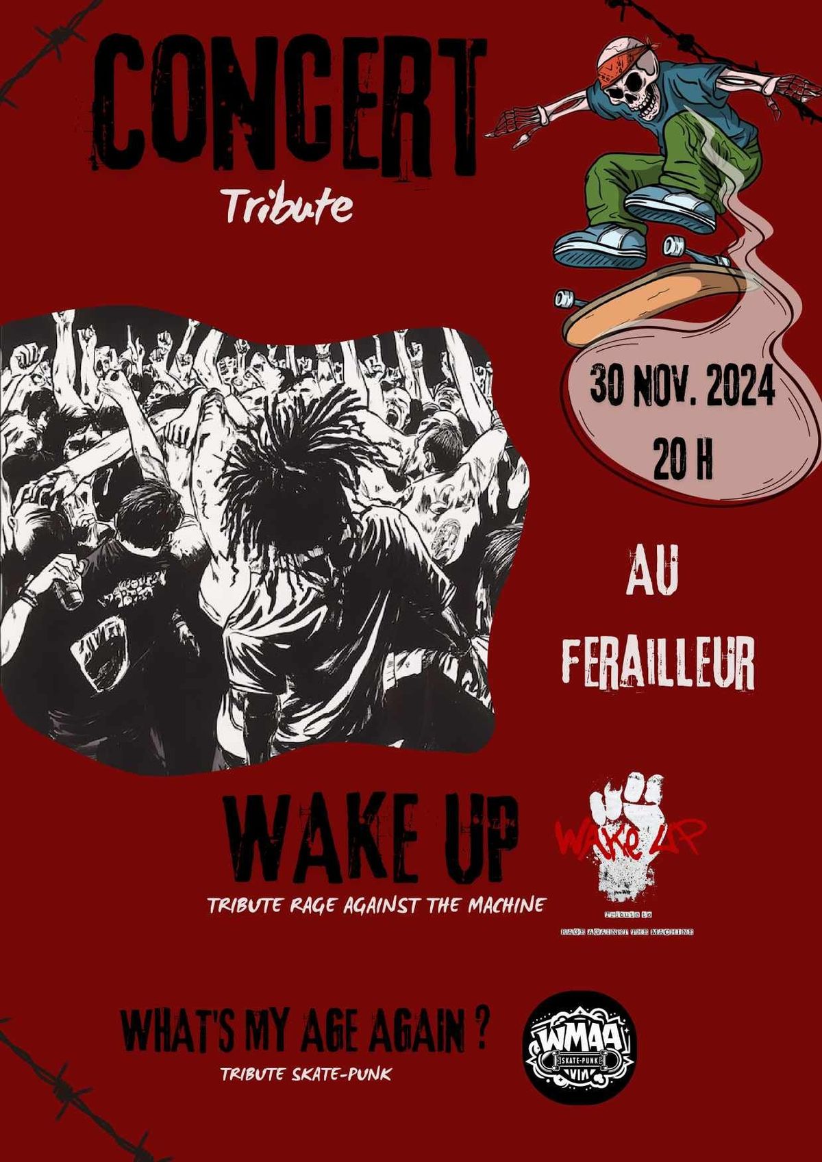 WAKE UP & WMAA Live au Ferrailleur 