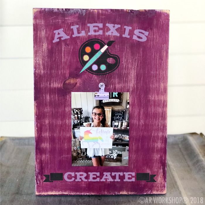 1 DAY SUMMER CAMP - WOOD PHOTO FRAME
