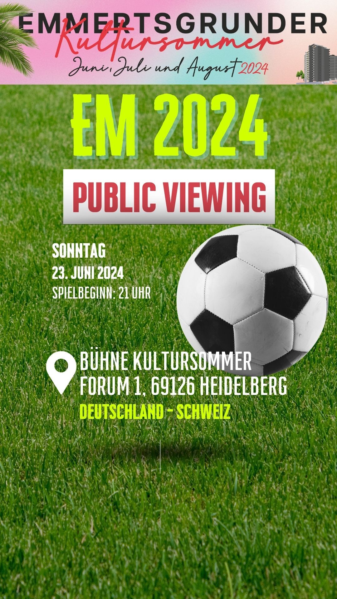 Public Viewing: Deutschland - Schweiz