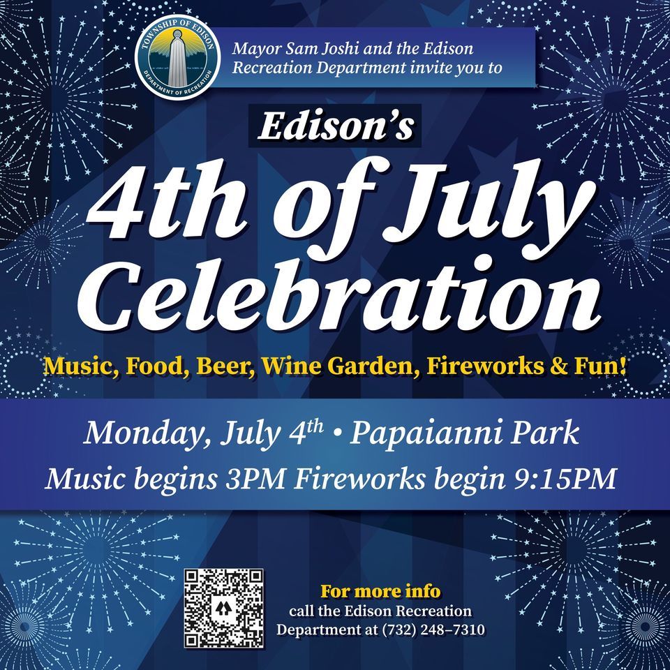 July 4th Fireworks, Papaianni park Edison, 4 July 2022