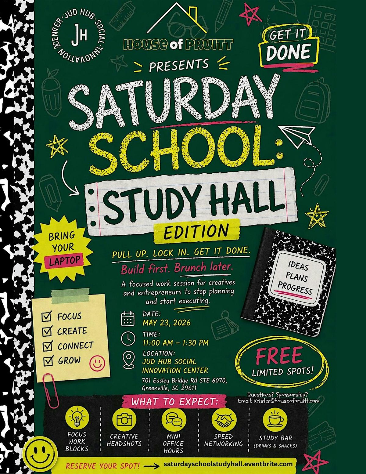 Saturday School: Study Hall Edition