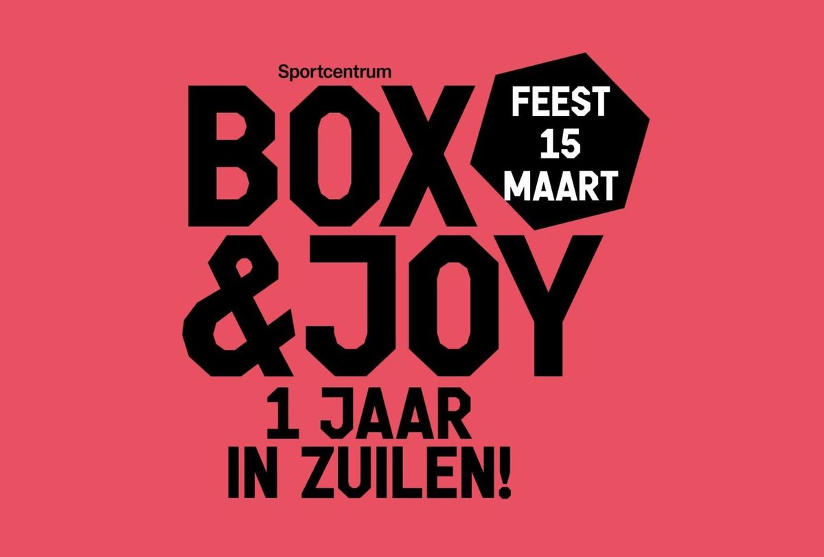 Box&Celebrate - Box&Joy 1 jaar in Zuilen!