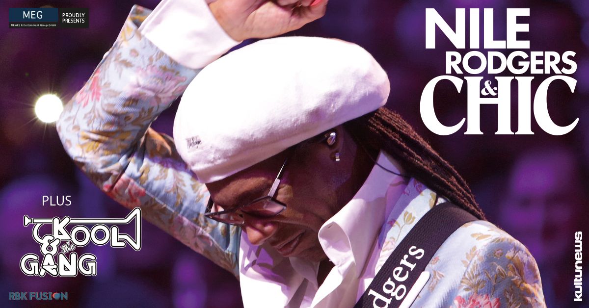 Nile Rodgers & CHIC- plus Kool & The Gang M\u00fcnchen | Tollwood Musik-Arena 2024