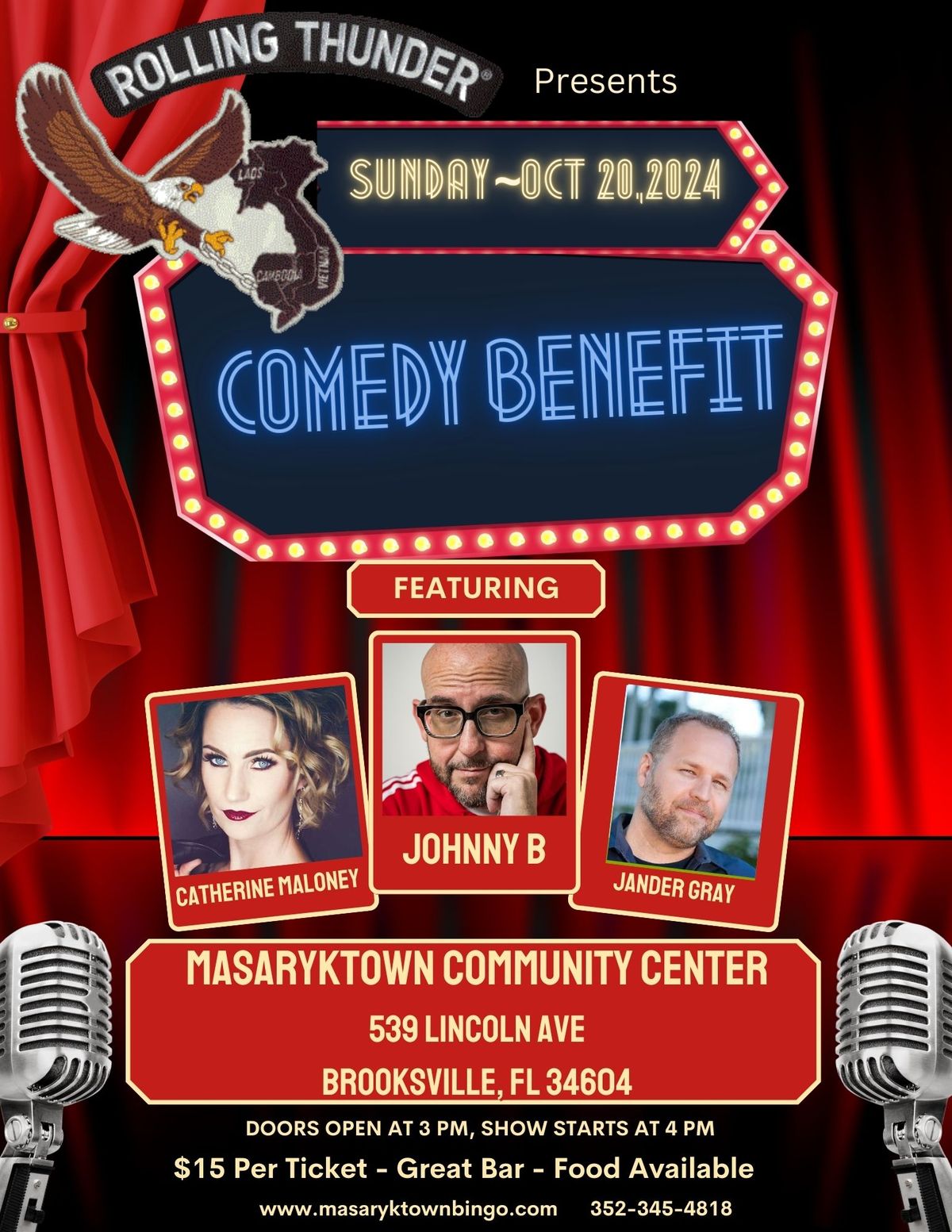 Comedy benefit for Rolling Thunder