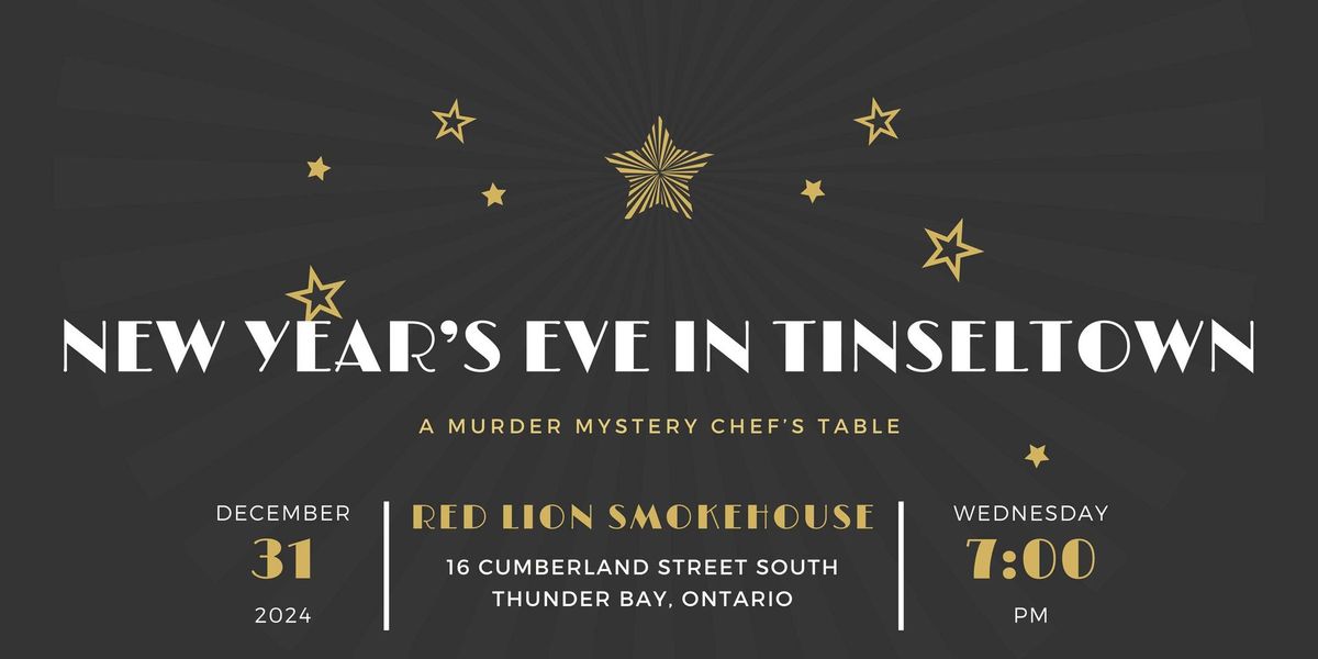 New Years Eve in Tinseltown: A Murder Mystery Chef's Table