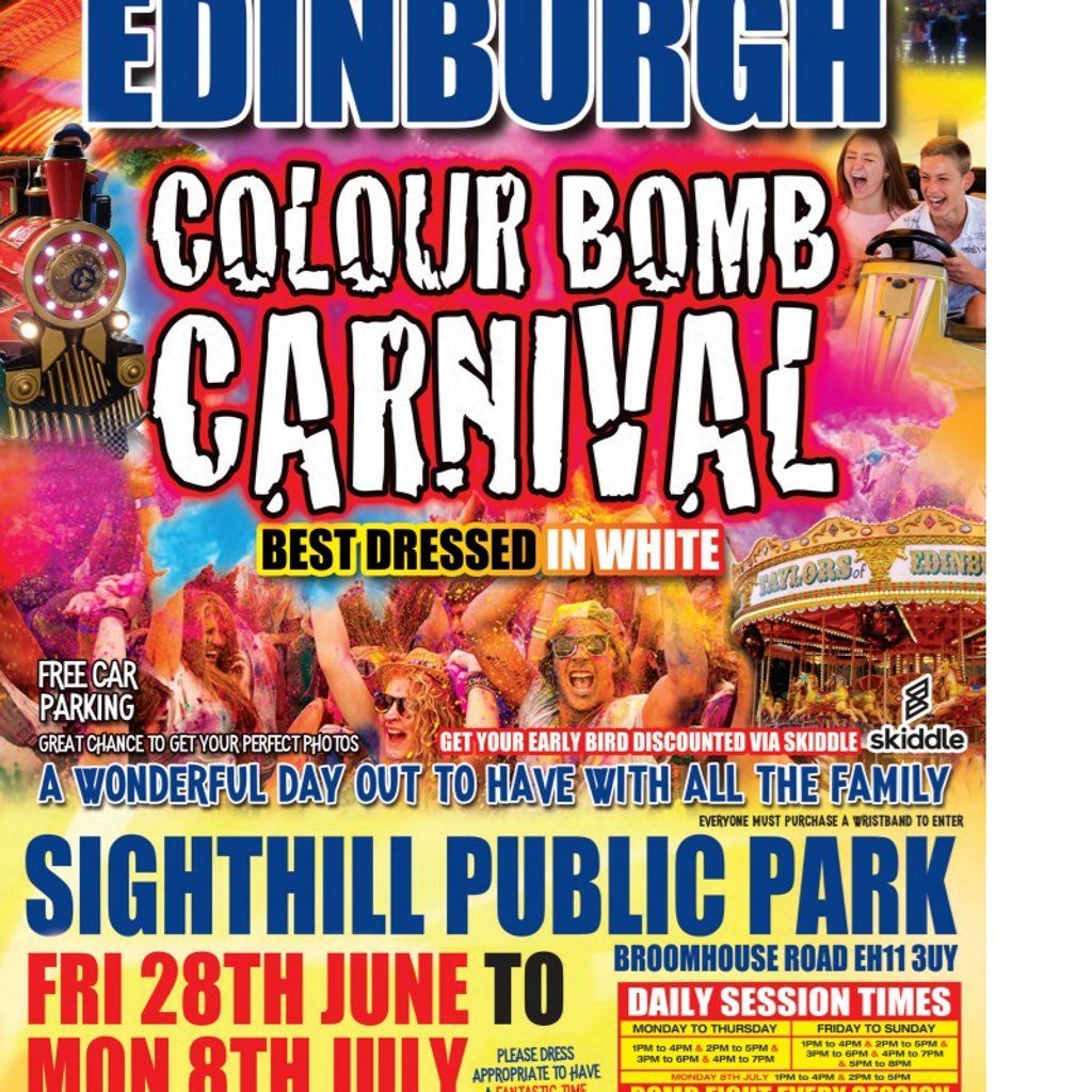 Taylor's of Edinburgh presents Colour Bomb Carnival 2024!