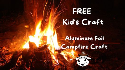 Aluminum Foil Campfire Kids Craft - FREE