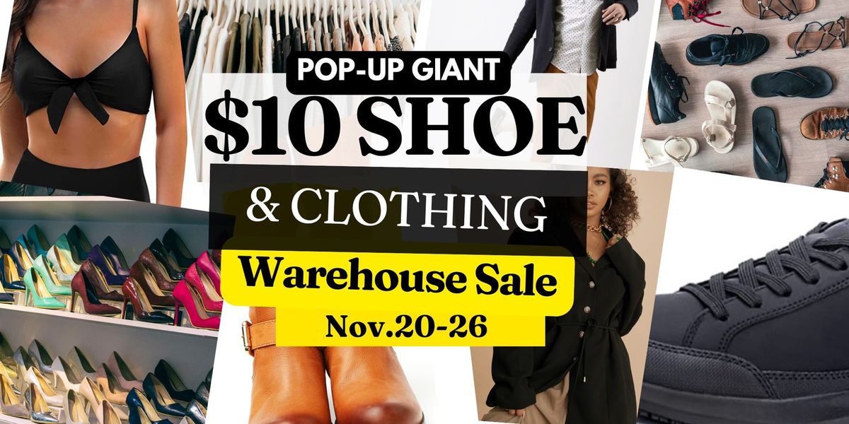 Free Entry - $10 Shoe & Clothing Warehouse Sale TORONTO\/GTA