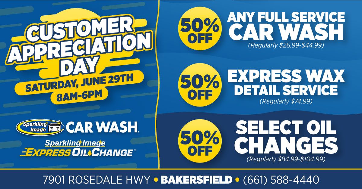 Customer Appreciation Day at Sparkling Image Car Wash