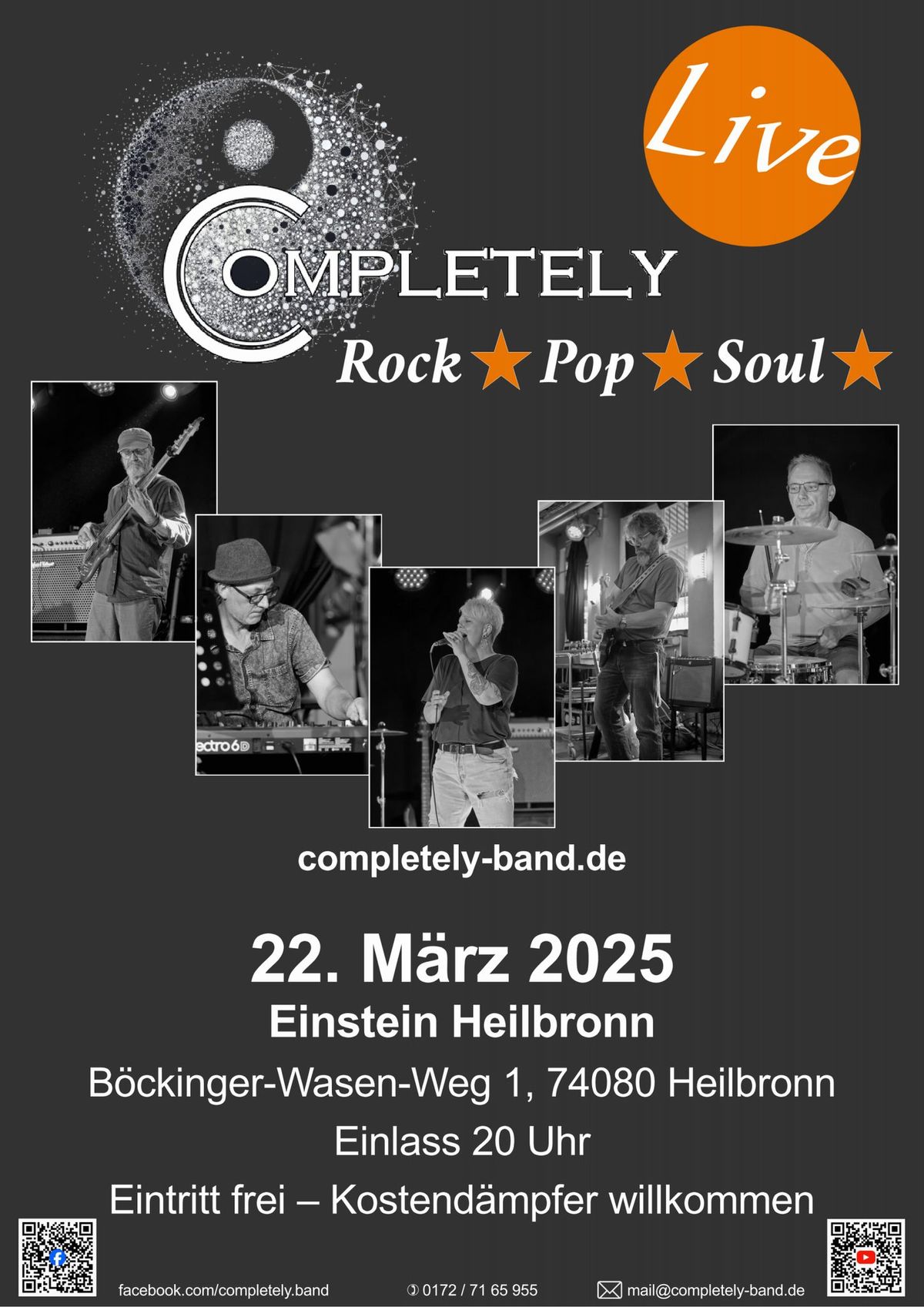 Completely Live im Einstein in Heilbronn