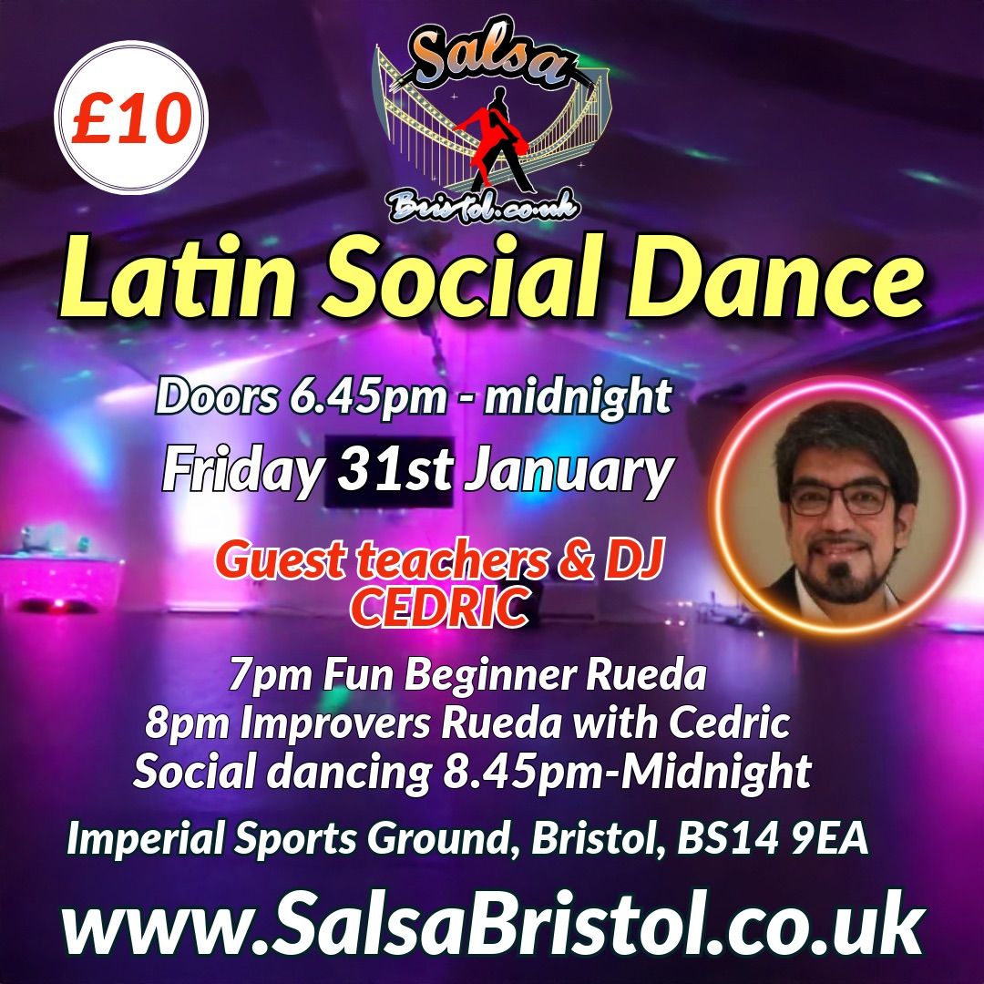 LATIN SOCIAL DANCE with guest teacher & DJ CEDRIC!