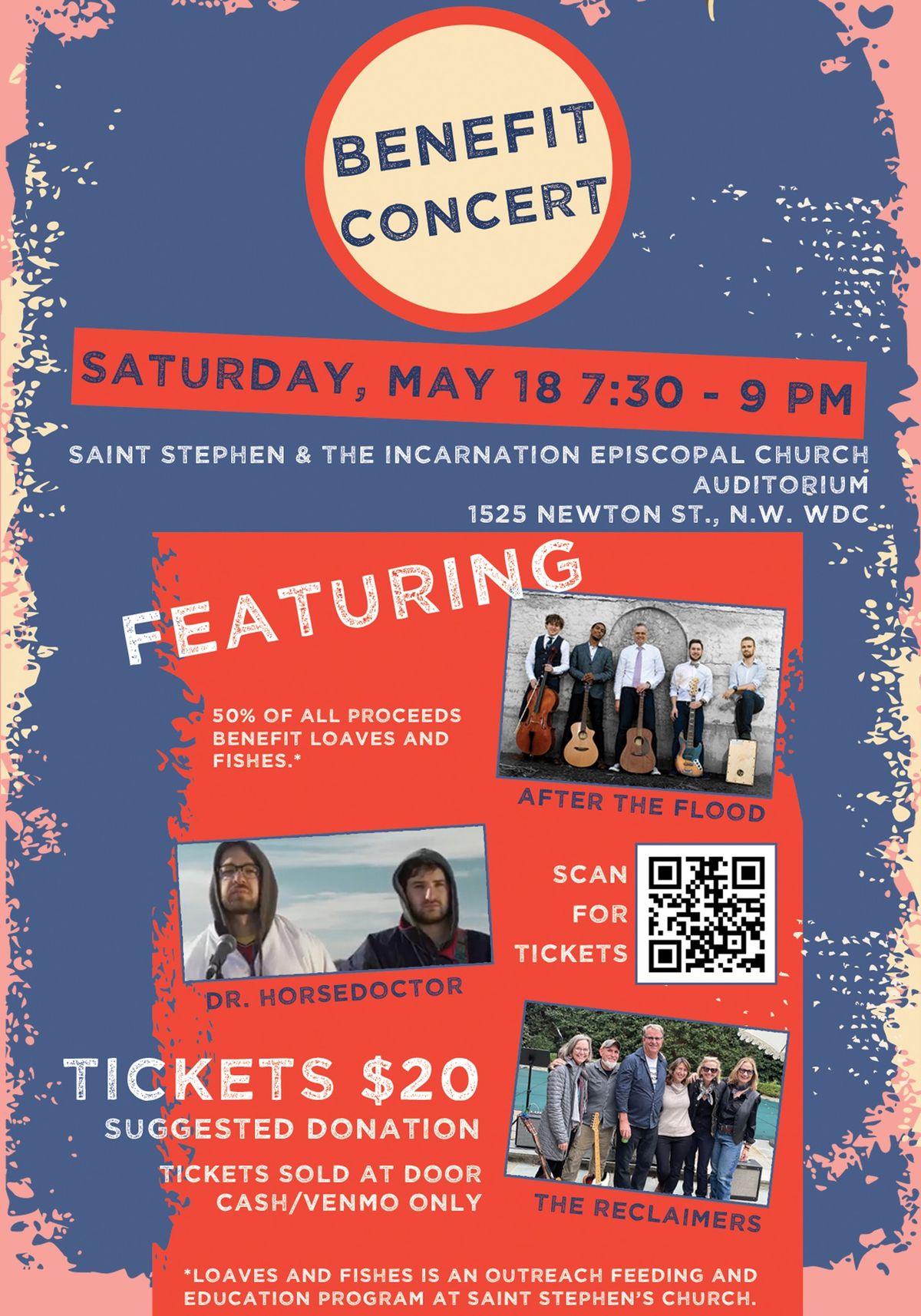 Benefit concert for Loaves and Fishes