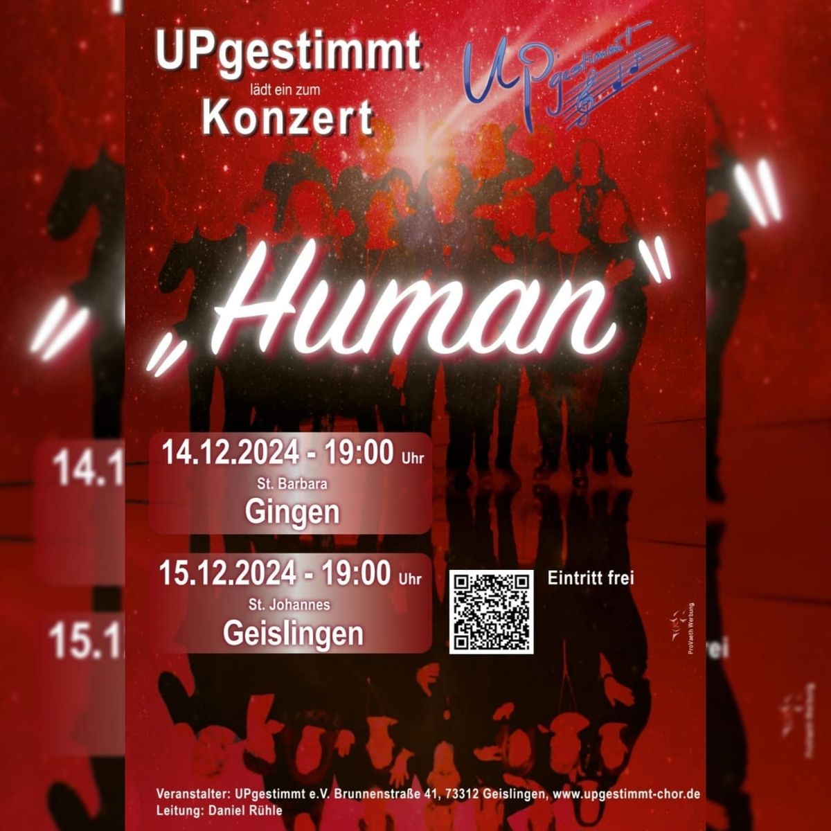 Weihnachtskonzert "Human"