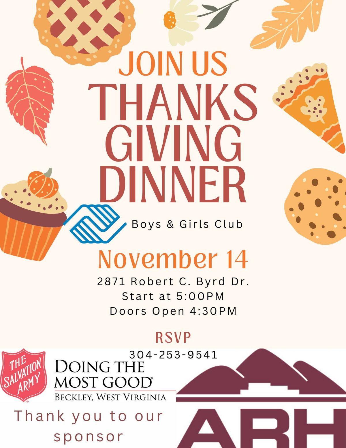 1st Boys & Girls Club Thanksgiving Dinner