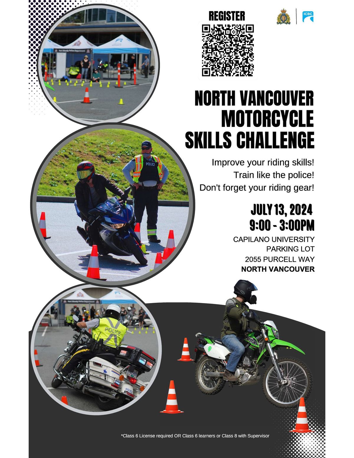 North Vancouver Motorcycle skills challenge