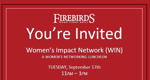 **SOLD OUT** Women's Impact Network (WIN) Monthly Lunch- September