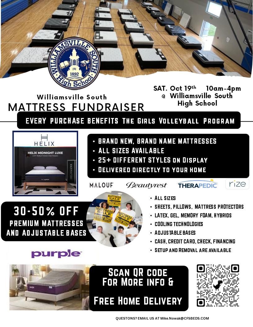 Williamsville South Mattress Fundraiser Sale