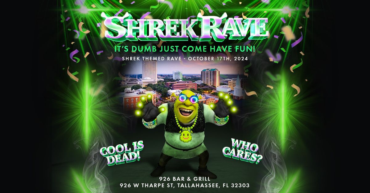 Shrek Rave at 926 Bar - Thurs Oct 17