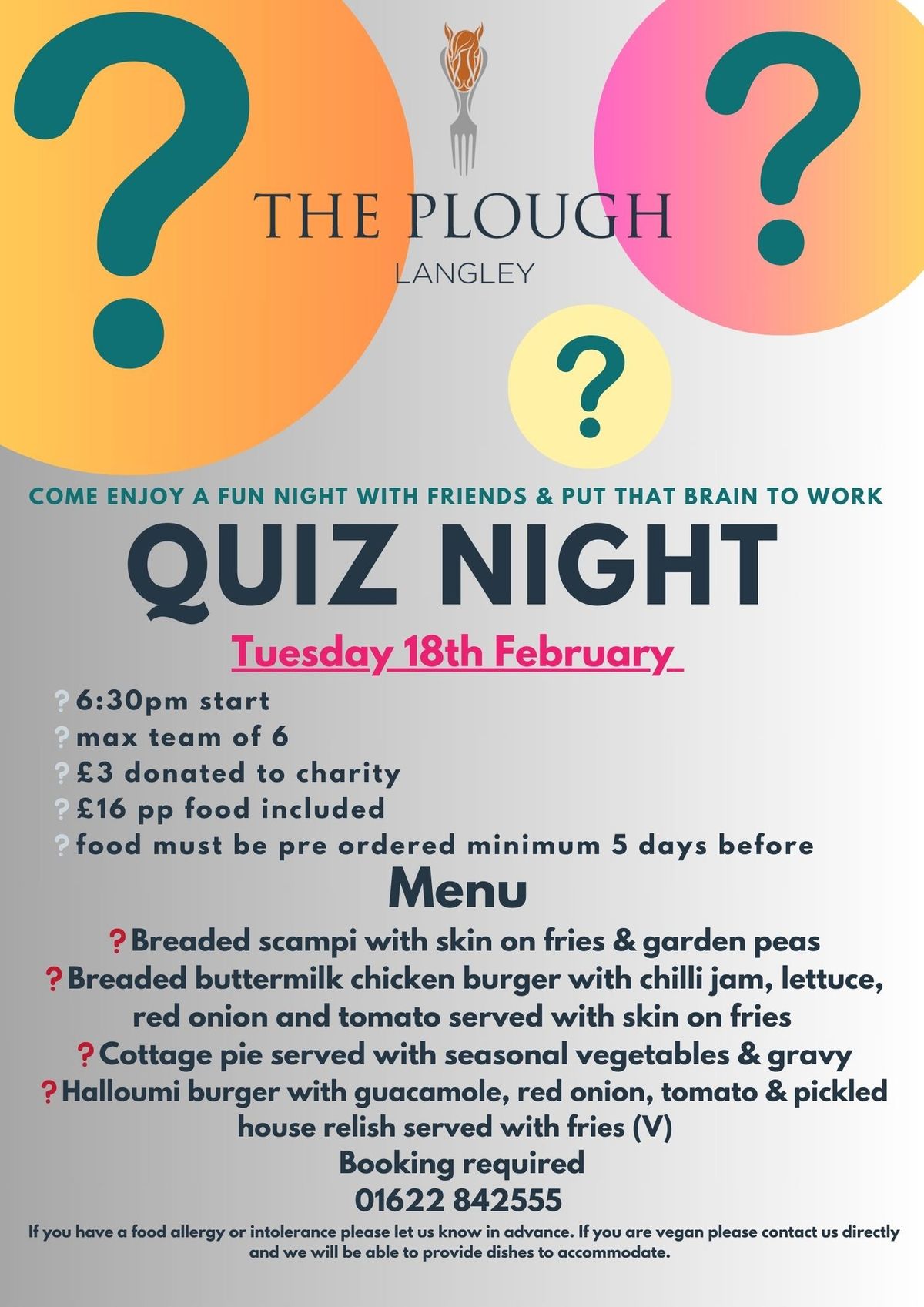 February Quiz Night