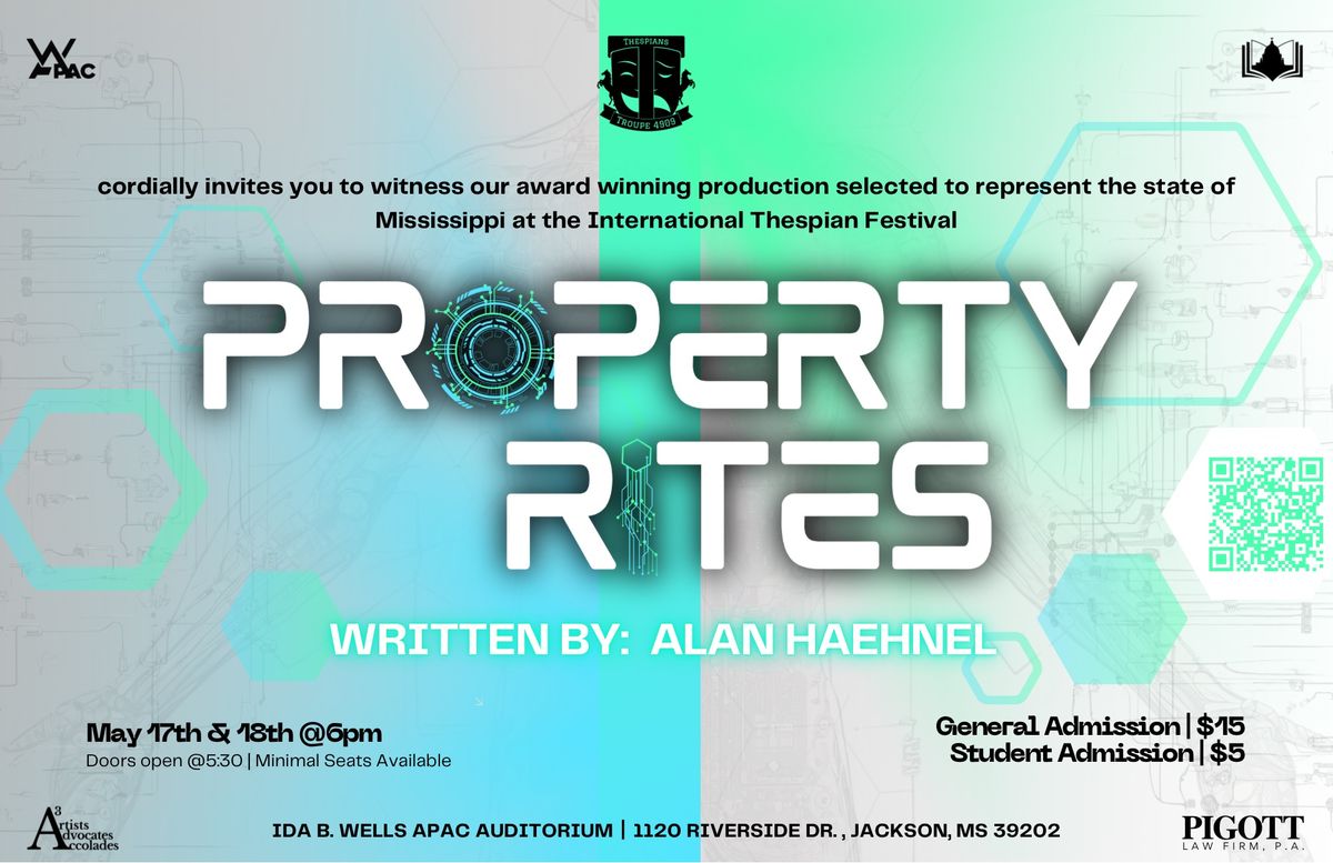 Troupe 4909\u2019s production of Property Rites\u2019s by Alan Haehnel 