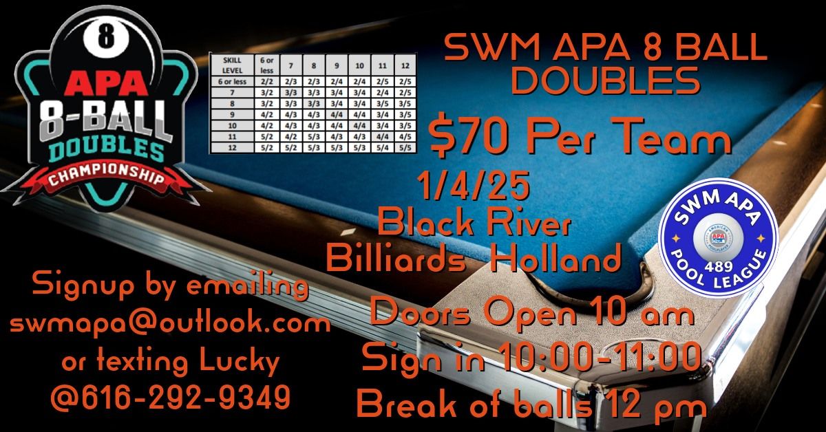 2025 8 Ball Doubles Event North (*Vegas Event)