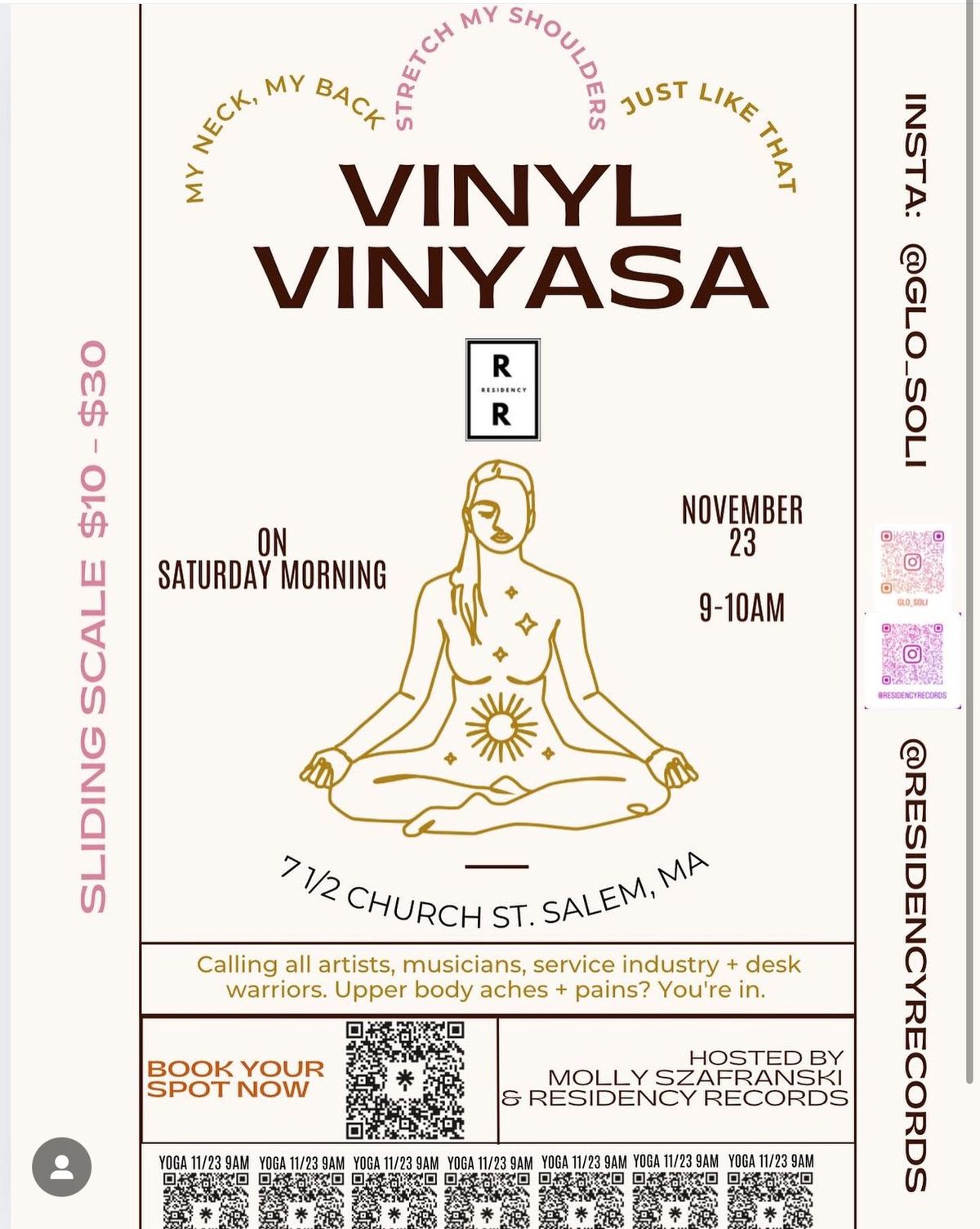 Vinyl Vinyasa at Residency Records with Molly Szafranski