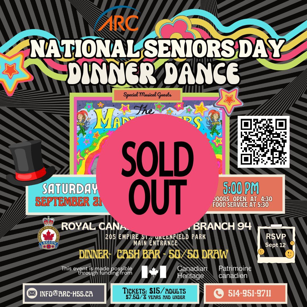 ***OFFICIALLY SOLD OUT*** National Seniors Day Dinner Dance