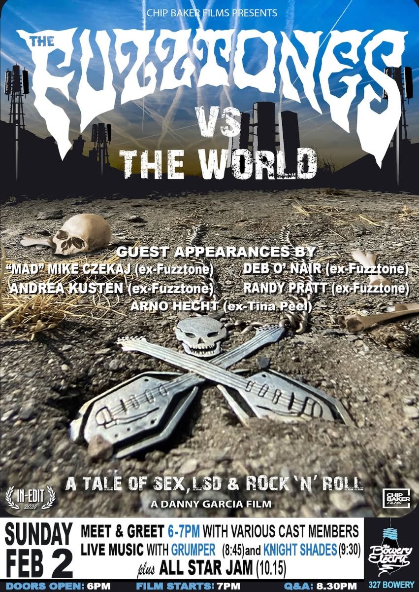 The Fuzztones vs. The World American Film Premiere & Party w\/Cast & Crew...