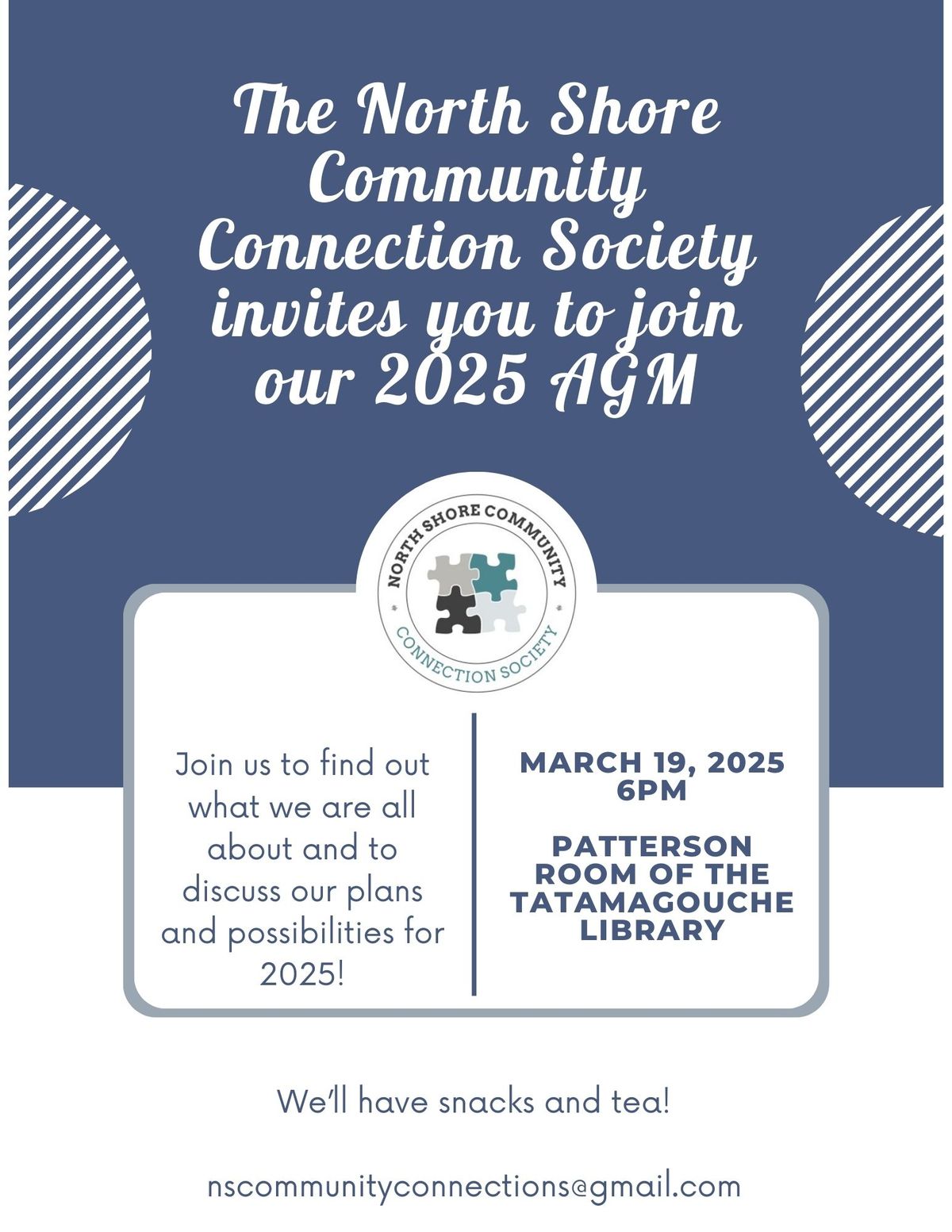 North Shore Community Connection Society Annual General Meeting