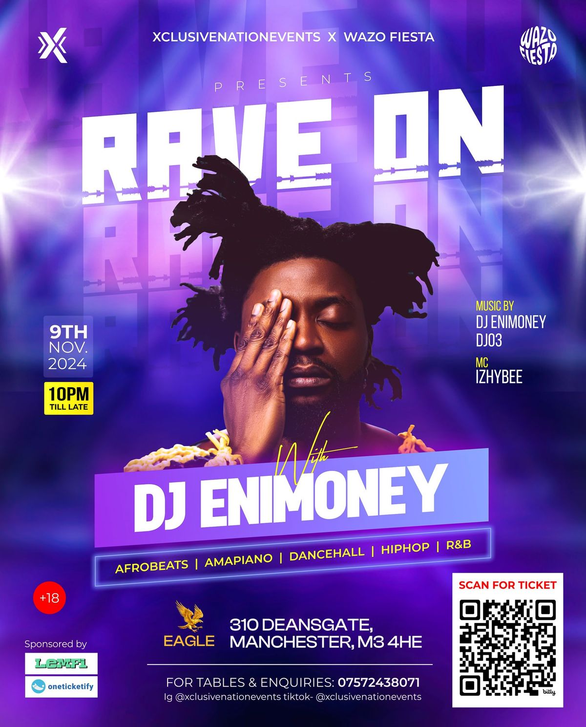 RAVE ON with DJ ENIMONEY - Afrobeats\/HipHop\/Amapiano\/RnB