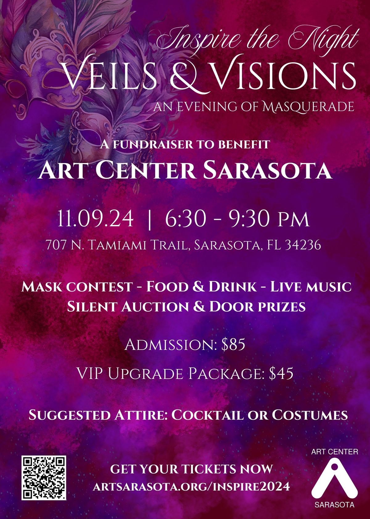 Inspire the Night; Veils & Visions - an evening of masquerade!