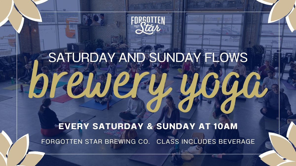 Sunday Flows Taproom Yoga at Forgotten Star Brewing 