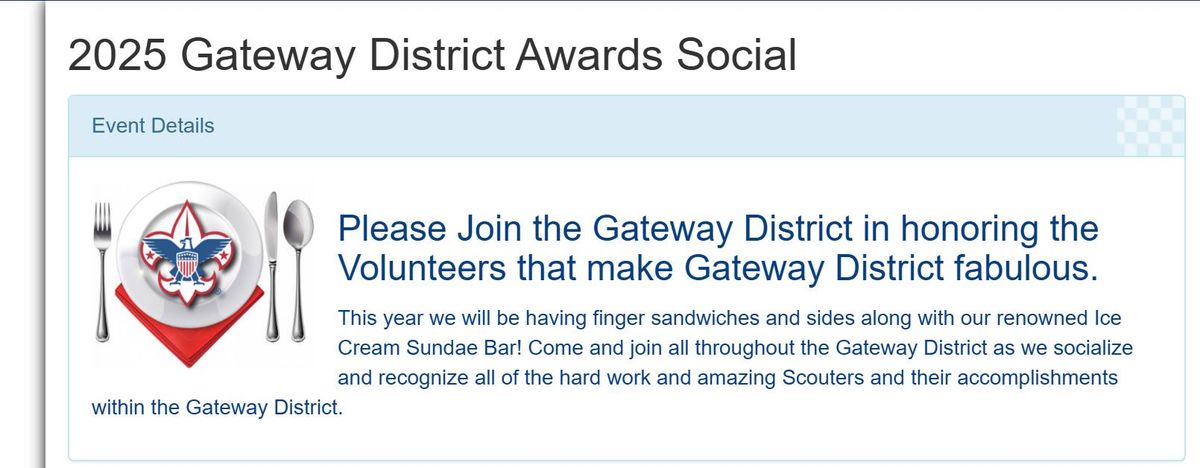 Gateway District Awards Social