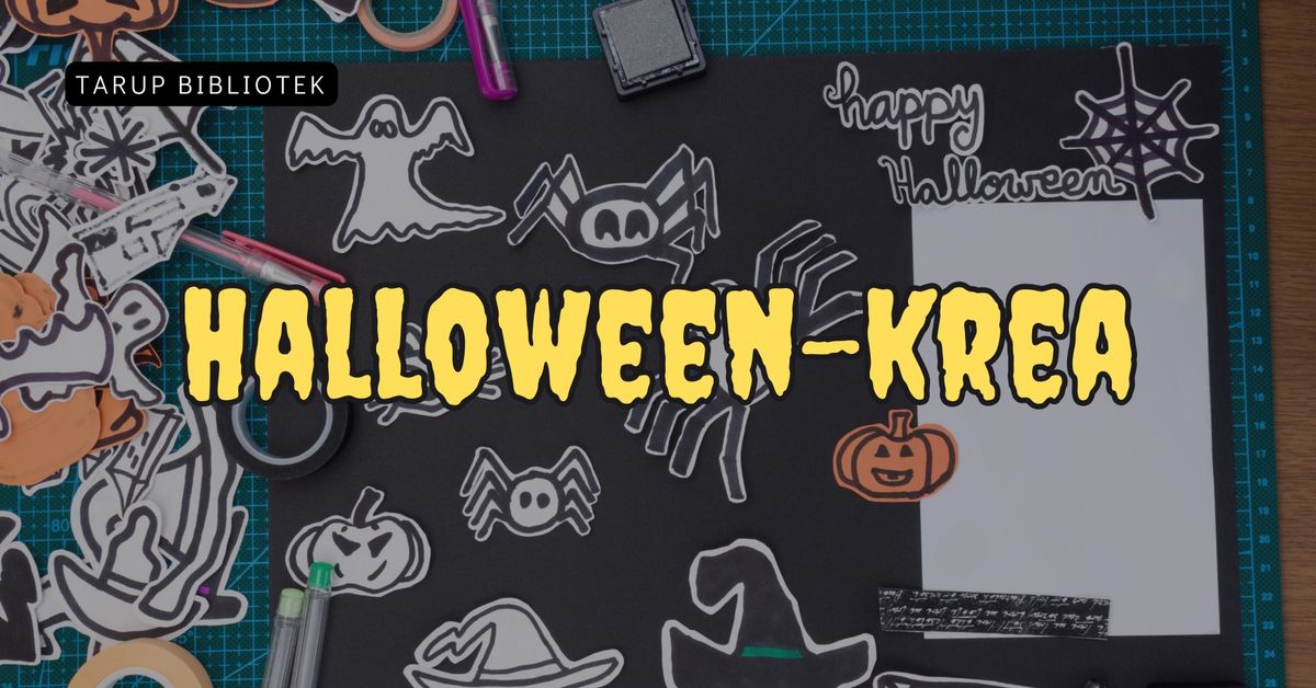 Halloween-krea p\u00e5 Tarup Bibliotek