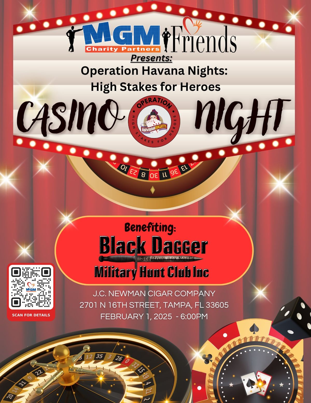 RESCHEDULED: MGM Friends Charity Partners Casino Night