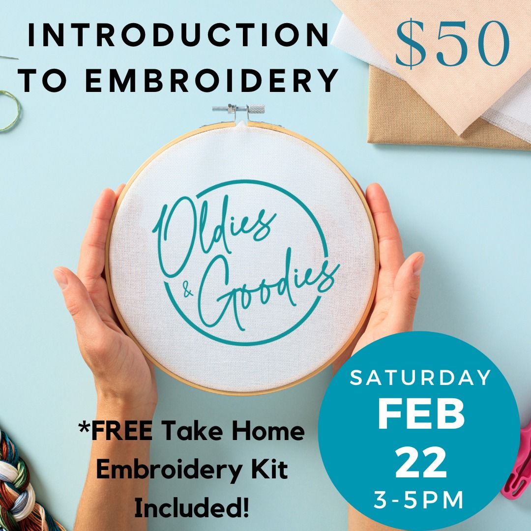 Introduction To Embroidery | $50