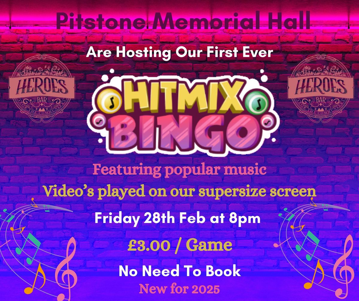 Hitmix Bingo at Pitstone Memorial Hall