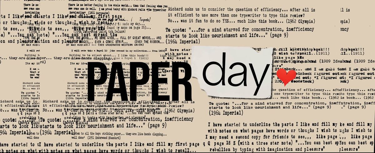 "Paper Day" - Scraping event!